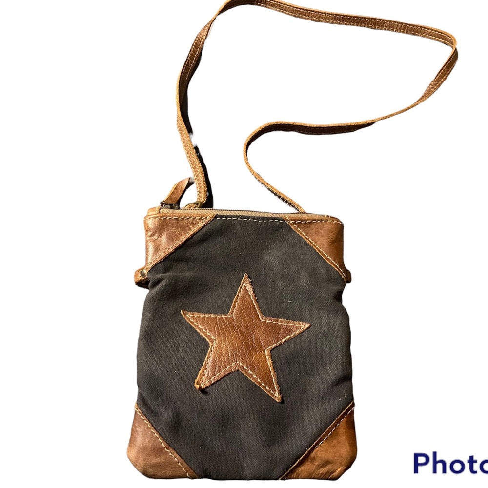 Myra brown star crossbody purse